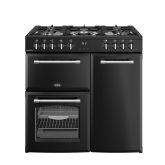 Belling RCA FARMHOUSE 90DF 90cm Dual Fuel Range Cooker - Black