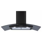 CDA ECP92BL 90cm Curved Glass Extractor
