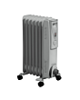 Daewoo HEA1130GE 1500 Watts White Oil Heater