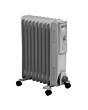 Daewoo HEA1141GE 2000W Oil Filled Radiator - White