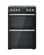 Hotpoint HDM67G9C2CSB/UK Dual Fuel Double Cooker - Black