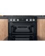Hotpoint HDM67G0C2CB/UK Double Gas Cooker - Black