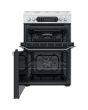 Hotpoint HDM67G9C2CW/UK Double Dual Fuel Cooker - White