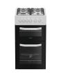 Hotpoint HTG5GCW Freestanding 50cm Gas Double Cooker - White
