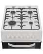 Hotpoint HTG5GCW Freestanding 50cm Gas Double Cooker - White