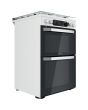 Hotpoint HDM67G9C2CW/UK Double Dual Fuel Cooker - White