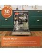 Hotpoint Full Size Freestanding Dishwasher - Inox - 14 Place Settings  - E rated - H2F HL626 X UK