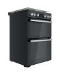 Hotpoint HDM67G0C2CB/UK Double Gas Cooker - Black