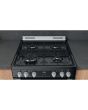 Hotpoint HDM67G0C2CB/UK Double Gas Cooker - Black