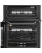 Hotpoint HDG6GDCWX 60cm Freestanding Gas Double Oven Cooker with Glass Lid