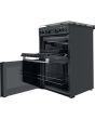 Hotpoint CD67G0C2CA/UK Gas Freestanding 60cm Double Cooker - Dark Grey