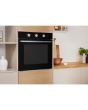 Indesit IFW 6330 BL UK Electric Single Built-In Oven - Black