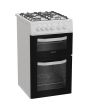 Hotpoint HTG5GCW Freestanding 50cm Gas Double Cooker - White