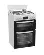 Hotpoint HDG6GDCW Freestanding 60cm Gas Double Cooker - White