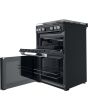 Hotpoint HDM67G0C2CB/UK Double Gas Cooker - Black