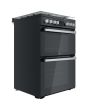 Hotpoint HDM67G9C2CSB/UK Dual Fuel Double Cooker - Black