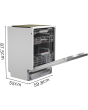Bosch SMD6EDX57G, Fully-integrated dishwasher