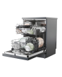 Hoover H-Dish 300 HF 4C7L0A-80 Freestanding 14 Place Setting Dishwasher - Graphite