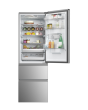 Haier HTW5618DWMG 3 Door Fridge Freezer - Silver - D Rated