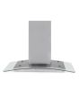 Montpellier MHG600X 60cm Curved Glass Stainless Steel Chimney Hood