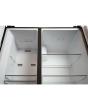Montpellier MSBS442K American Style Side by Side Fridge Freezer - Black