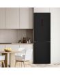 Teknix FFH1865BIX 60cm 70/30 Fridge Freezer Total No Frost with Metal Tech Cooling - Black Steel