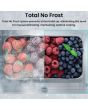 Teknix FFH1865BIX 60cm 70/30 Fridge Freezer Total No Frost with Metal Tech Cooling - Black Steel