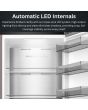 Teknix TH60TLBIX 60cm Tall Larder Fridge with Metal Tech Cooling - Stainless Steel