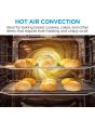 Midea MBOD70M30D0-BK Multifunction Built-In Double Oven - Black - AA Rated