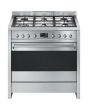 Smeg A1-9 90cm Opera Dual Fuel Range Cooker, Stainless Steel