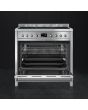 Smeg A1-9 90cm Opera Dual Fuel Range Cooker, Stainless Steel