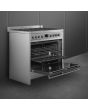 Smeg A1-9 90cm Opera Dual Fuel Range Cooker, Stainless Steel