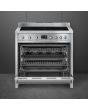 Smeg A1PYID-9 90cm Opera Electric Range Cooker, Stainless Steel