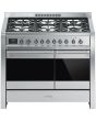 Smeg A2-81 100cm Opera Dual Fuel Range Cooker, Stainless Steel