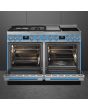 Smeg CPF120IGMPT 120cm Portofino Dual Fuel Range Cooker, Turquoise