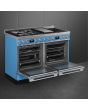 Smeg CPF120IGMPT 120cm Portofino Dual Fuel Range Cooker, Turquoise