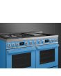 Smeg CPF120IGMPT 120cm Portofino Dual Fuel Range Cooker, Turquoise