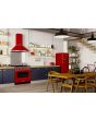 Smeg CPF9GPR 90cm Portofino Dual Fuel Range Cooker, Red