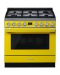 Smeg CPF9GPYW 90cm Portofino Dual Fuel Range Cooker, Yellow