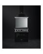 Smeg CPF9IPBL 90cm Portofino Electric Range Cooker, Black