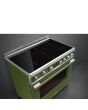 Smeg CPF9IPOG 90cm Portofino Electric Range Cooker, Olive Green