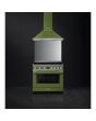 Smeg CPF9IPOG 90cm Portofino Electric Range Cooker, Olive Green
