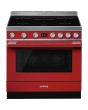 Smeg CPF9IPR 90cm Portofino Electric Range Cooker, Red