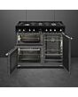 Smeg CX103GMBL Concert 100cm Dual Fuel Range Cooker - Black