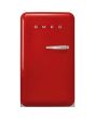 Smeg FAB10LRD5 55cm Fridge with Icebox Left Hand Hinge, Red