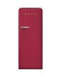 Smeg FAB28RDRB5 60cm 50s Style Right Hand Hinge Fridge with Icebox Ruby, Red