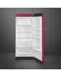 Smeg FAB28RDRB5 60cm 50s Style Right Hand Hinge Fridge with Icebox Ruby, Red