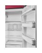 Smeg FAB28RDRB5 60cm 50s Style Right Hand Hinge Fridge with Icebox Ruby, Red