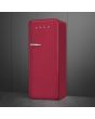 Smeg FAB28RDRB5 60cm 50s Style Right Hand Hinge Fridge with Icebox Ruby, Red