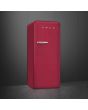 Smeg FAB28RDRB5 60cm 50s Style Right Hand Hinge Fridge with Icebox Ruby, Red